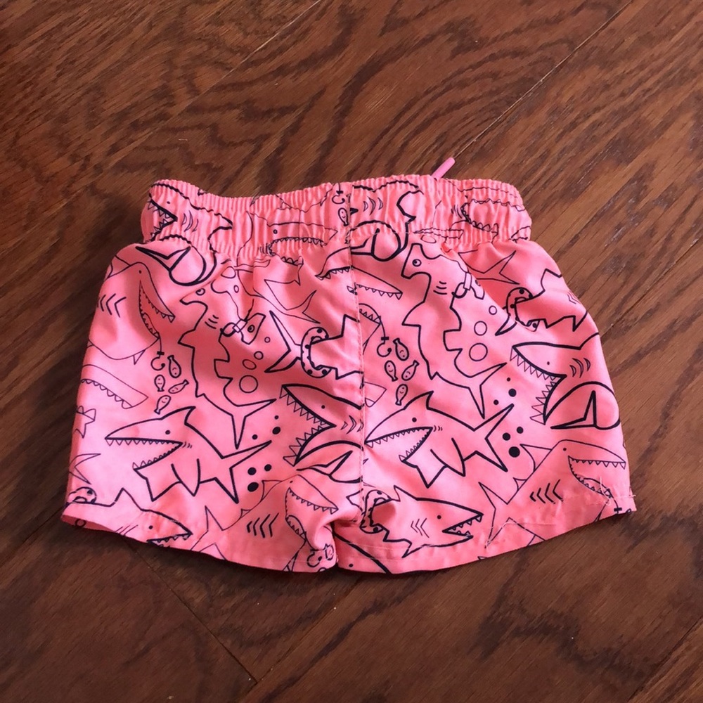 Neon Shark Swim Trunks - Picture 3 of 4